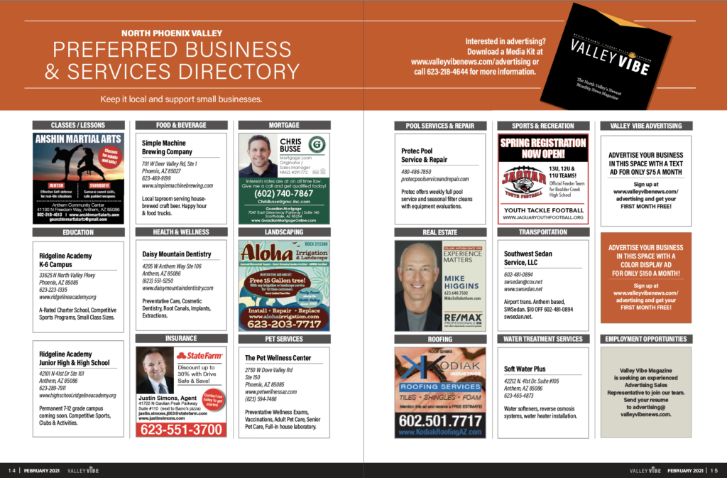 Valley Vibe Business Directory