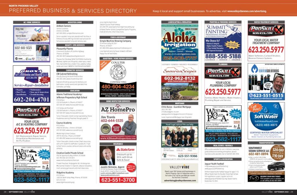 Valley Vibe Business Directory